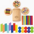 thumbnail image 1 of Juguete de clasificación de colores Rakibo Montessori para niños de 1 a 5 años, 1 of 8
