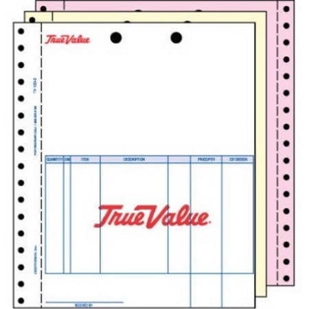 Centurion 855023 True Value 3 Part Unity & Triad Retail Invoices - 1000 Count