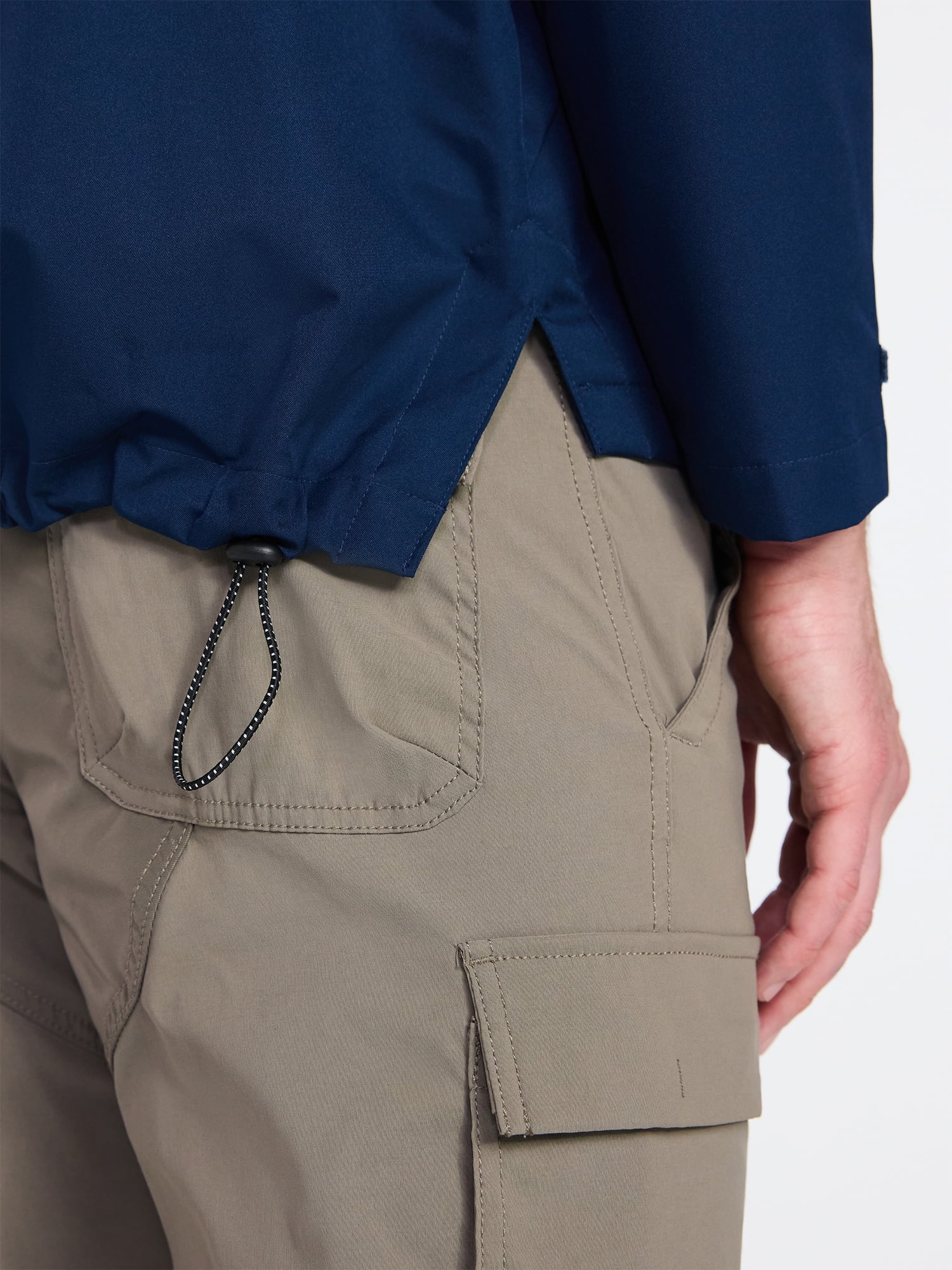 Ozark Trail Men's Rain Jacket with Hood, Sizes S-3XL