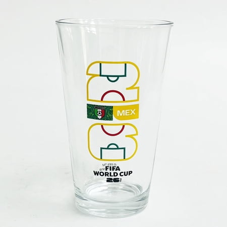 FIFA World Cup 2026 Soccer 16oz Country Mixing Glass - Mexico