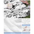 thumbnail image 6 of Vintage Flowers Beach Towels Oversized Super Absorbent, Black White Farmhouse Floral Plants Lightweight Bath Towel Quick Dry Sets For Bathroom/Pool/Rv Camping/Beach Play/Gym Room/Picnic 30"x60", 6 of 8