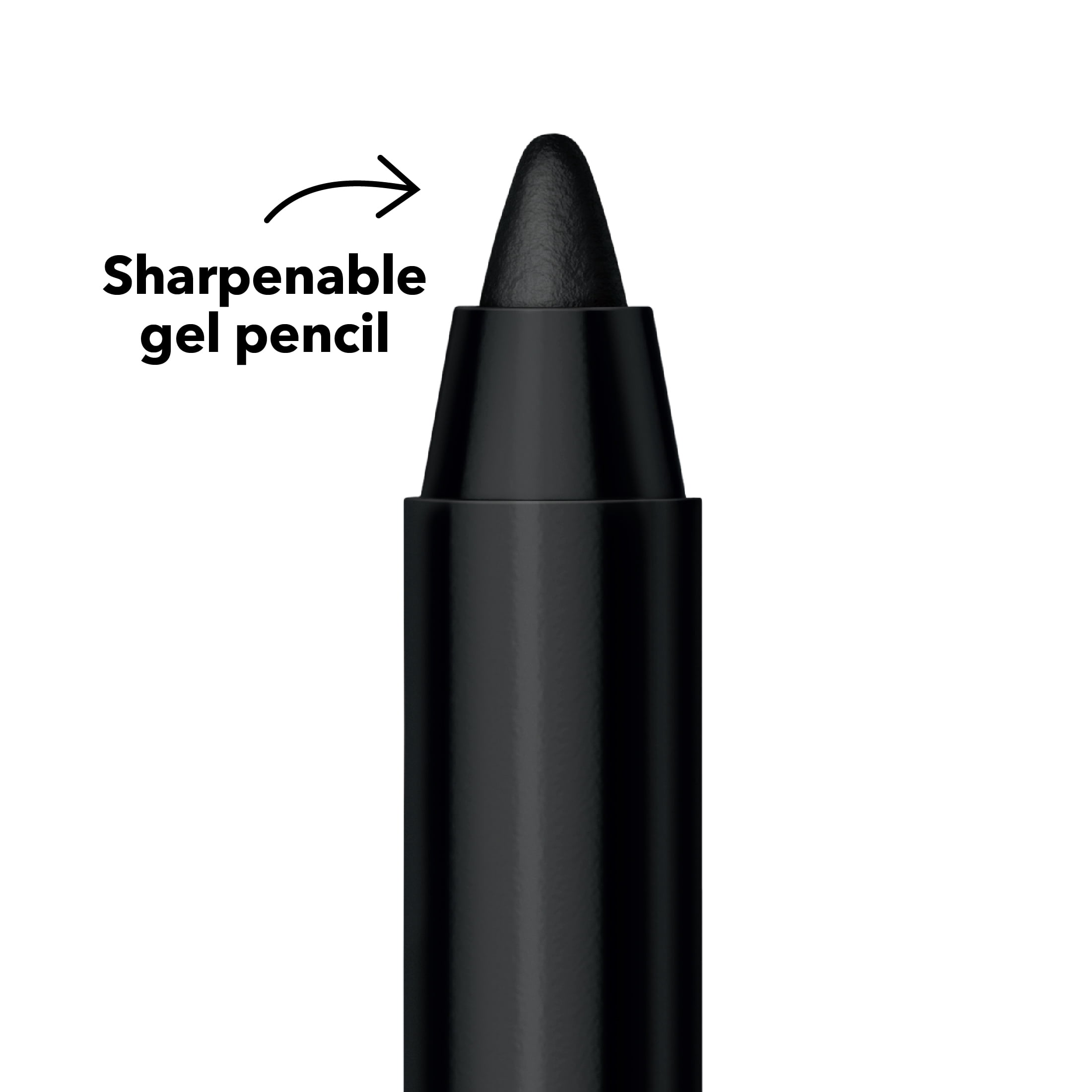 Hard Candy Party Lines Gel Eyeliner, Pencil Liner, 12HR Waterproof, Black Onyx, Matte Black