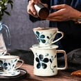 thumbnail image 2 of Ceramic Coffee Filter Funnel Pouring Over Coffee Dripper Home Brewing Essential, 2 of 16