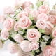 thumbnail image 3 of Yuarrent Ramo de flores artificiales para fiesta de boda, capullos de rosas, decoración del hogar Flores artificiales Rosa claro, 3 of 6