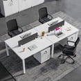 thumbnail image 2 of Free Shipping Home Office Desk White Small Minimalist Bedroom Computer Desks Reading Student Mesa Escritorio Modern Furniture My Lux Decor Round, 2 of 15