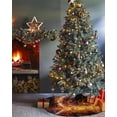 thumbnail image 3 of Baseball Christmas Tree Skirt 36 Inches Large Christmas Skirt Tree, Baseball Flame Modern Abstract Art Tree Skirt Christmas Decorations for Fireplace Party Holidays Indoor Outdoor, 3 of 7