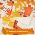 thumbnail image 5 of dinii Fall Kitchen Curtains Thanksgiving Tier Curtains 36 Inch Curtains for Windows Maple Leaves Small Window Curtains Rod Pocket Short Curtain for Kitchen Window, 26" W x 36" L, 1 Panel, 5 of 6