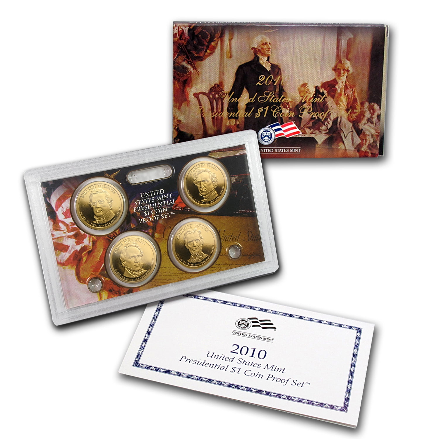 WITH BOX/COA 2007-S U S MINT PRESIDENTIAL $1 COIN PROOF SET 