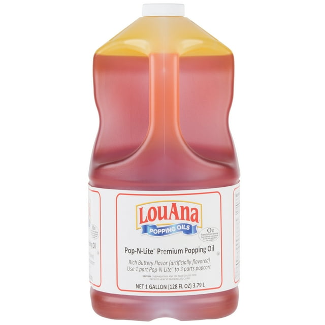 LouAna Huile pour Éclater Pop-N-Lite 1 Gallon - 4/caisse
