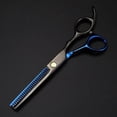 thumbnail image 1 of Professional Hair Thinning Scissors 6 Inch Carbon Stainless Steel Ergonomic Barber Salon Tool, 1 of 4