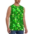 thumbnail image 2 of Balery St Patrick's Day2 Camisetas sin mangas para hombre, absorbe la humedad y protege contra el mal olor.-3X-Large, 2 of 7