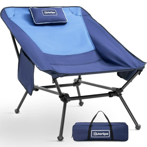 OuterSpa Ultralight aluminum Lounge Camp Chair Beach Chair for Adults, Lightweight Reclining Camping Chair for Beach,Camp,Lawn,Outdoor