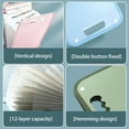 thumbnail image 7 of huanledash File Folder Multi-pages 12 Pockets Vertical Multifunctional Portable Examination Paper Document Accordion File Organizer School Supplies, 7 of 7