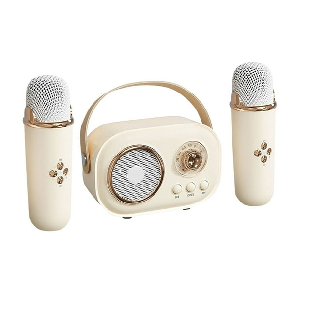 Mini Machine de Karaoké Machine de Karaoké pour Enfants et Adultes Mignonne Karaoké avec Ensemble de Microphone