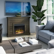 Twin Star Home Shiplap Wall Mantel Electric Fireplace