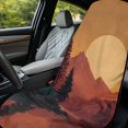 thumbnail image 3 of Bulopur Retro Front Car Seat Towel for Men Sunset Mountain Breathable Sweat Carseat Protector with Storage Bag for Running Sport Soft Fit SUV Sedan Truck 1pcs, 3 of 7