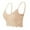 Beige, variant on CHUOU Women Plus Size Vest Crop Wire Bra Lingerie V Neck Underwear Lingerie Without Chest Pad S3XL