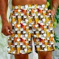 thumbnail image 4 of cllios Oktoberfest Swim Trunks Men Big and Tall Elastic Waist Beach Shorts Quick Dry Drawstring Board Shorts Funny Beer Graphic Lightweight Swimwear, 4 of 9