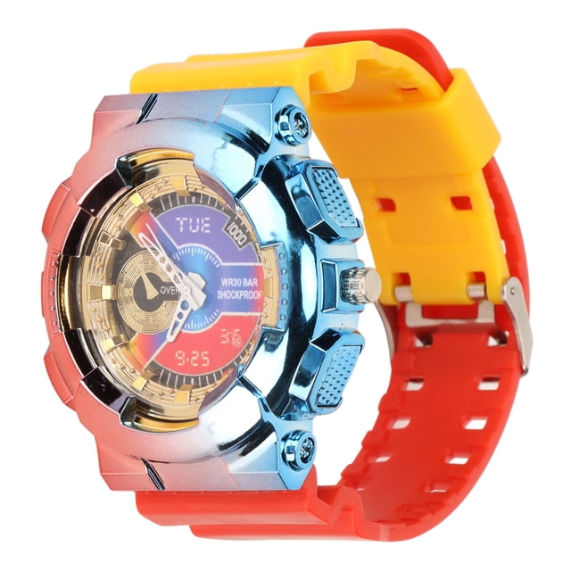 Reloj de cuarzo para niños, reloj de cuarzo degradado, resistente al agua, reloj para adolescentes, reloj de cuarzo degradado, muy versátil