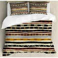 thumbnail image 3 of Ambesonne Tribal Ethnic African with Trippy Geometric Forms Primitive Heritage Wild Earthen Pattern Duvet Cover Set, 3 of 3