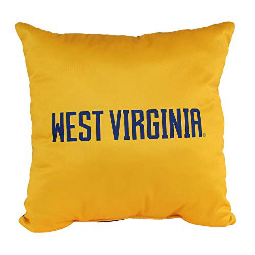 West Virginia Mountaineers 16 inch Reversible Decorative Pillow