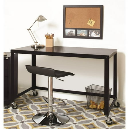 Hirsh Soho 48 In Wide Metal Mobile Desk In Black Walmart Canada