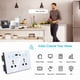 thumbnail image 5 of Enchufe Universal UE, Reino , EE. UU., Tuya, WiFi, Interruptor de de Corriente Inteligente Negro con Puerto USB y Tipo C, Salida Smart Life, 5 of 5
