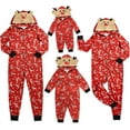 thumbnail image 3 of Viworld Family Christmas Pajamas Matching Sets Christmas Elk Printed Plaid Pattern Sleepwear Christmas Pajamas Nightwear Pajamas PJS Set, 3 of 6