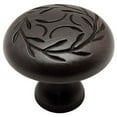 thumbnail image 2 of Cosmas 464ORB Oil Rubbed Bronze Leaf Cabinet Hardware Round Knob - 1-1/4" Inch Diameter - 10 Pack, 2 of 2