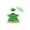 Green, variant on MOAOASPER Rainy Day Goose Outfit, 23 Inch Polyester Floral Print Raincoat Set, Durable Outdoor Decorative Costume with Umbrella, Patio Garden Spring Shower Accessory