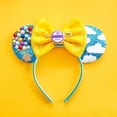 thumbnail image 3 of Accesorios para el cabello con orejas de Mickey Mouse UP para mujer, globo de casa voladora, diademas de lentejuelas de viaje, diadema para niña, ropa con lazo para niños, 3 of 4