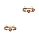 thumbnail image 2 of Qarigey de mujer con forma de corazón, dije de piedras preciosas naturales, pulseras con dijes de corazón de piedra Natural hechas a mano, Rojo 2Conjunto, 2 of 6