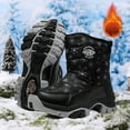thumbnail image 5 of Zshosam Toddler Boots Kids Snow Boots for Boys Girls Toddler Winter Outdoor Boots Waterproof with Lined Size 13.5,(Black Little Kids 13.5), 5 of 9
