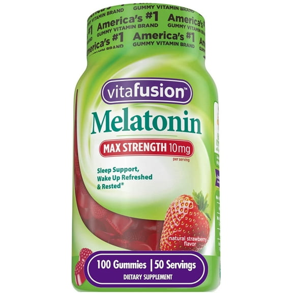 Vitafusion Melatonin Supplement Promo 100 Ct (Pack of 3)