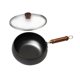 thumbnail image 4 of Sartén wok de fondo plano para cocina de inducción, sartén a gas, wok chino 26 centímetros, 4 of 9