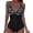 C_ Multicolor, variant on Women Zebra Stripe Print V Neck One Piece Swimsuit, High Waist Ruched Tummy Control Padded Bathing Suit, Classic Animal Print Casual Pool Swimwear Multicolor L