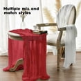 thumbnail image 2 of Camino de mesa Artoid Mode Boho, gasa roja, 3 piezas, 3,5 x 300 cm, 2 of 7