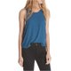 thumbnail image 1 of Camiseta sin mangas Free People para mujer Coziest Swing azul talla mediana, 1 of 1