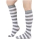 thumbnail image 1 of Calcetines de invierno cálidos a rayas hasta la pantorrilla y hasta la rodilla para mujer y hombre, calcetines universales hasta la pantorrilla, calcetines de algodón para mujer., 1 of 2