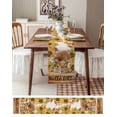 thumbnail image 3 of Ldtrchee Hello Fall Squirrel Table Runner 120 Inches, Pink Pumpkins Thanksgiving Bed Runner Dresser Scarves Tabletop for Indoor Outdoor Parties/Ceremony/Banquet, 13"x 120", 3 of 8