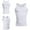 White, variant on Mefallenssiah Male Shaper Tank Slim Underwaist for Men Body Shaper Compression Shirt