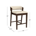 thumbnail image 4 of Hillsdale Furniture Dresden Wood Counter Height Stool, Walnut, 4 of 14