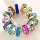 thumbnail image 2 of VG 6YM-Anillo de arcoíris de alta calidad para mujer, anillo de compromiso cúbico, anillo de colores Eternity, accesorios de joyería para mujer, venta al por mayor, 2021, 2 of 4