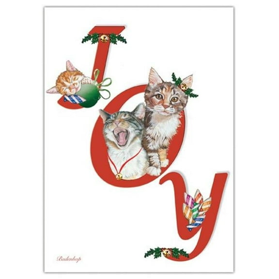 Pipsqueak Productions Joy Cat Christmas Boxed Cards - Pack of 10