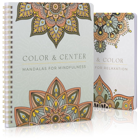 Set de libros para colorear para adultos ZICOTO: mandalas para relajarse
