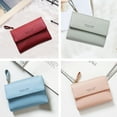 thumbnail image 3 of Women Short Wallet Handheld Ladies Vertical Coin Purse with Zipper Cash ID Card Holder PU Leather Wallet, 3 of 6