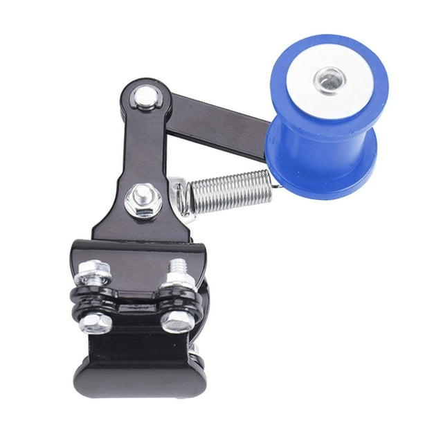 koolsoo Motorcycle Chain Adjuster Chain Automatic Regulator Wheel Chain Tensioner Roller Blue
