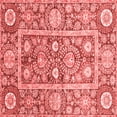 thumbnail image 1 of Ahgly Company Indoor Square Oriental Red Traditional Area Rugs, 3' Square, 1 of 4