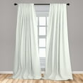 thumbnail image 5 of Ambesonne Ivory and Blue Curtains, Monochrome Stars, Pair of 28"x63", Pale Blue and Ivory, 5 of 5
