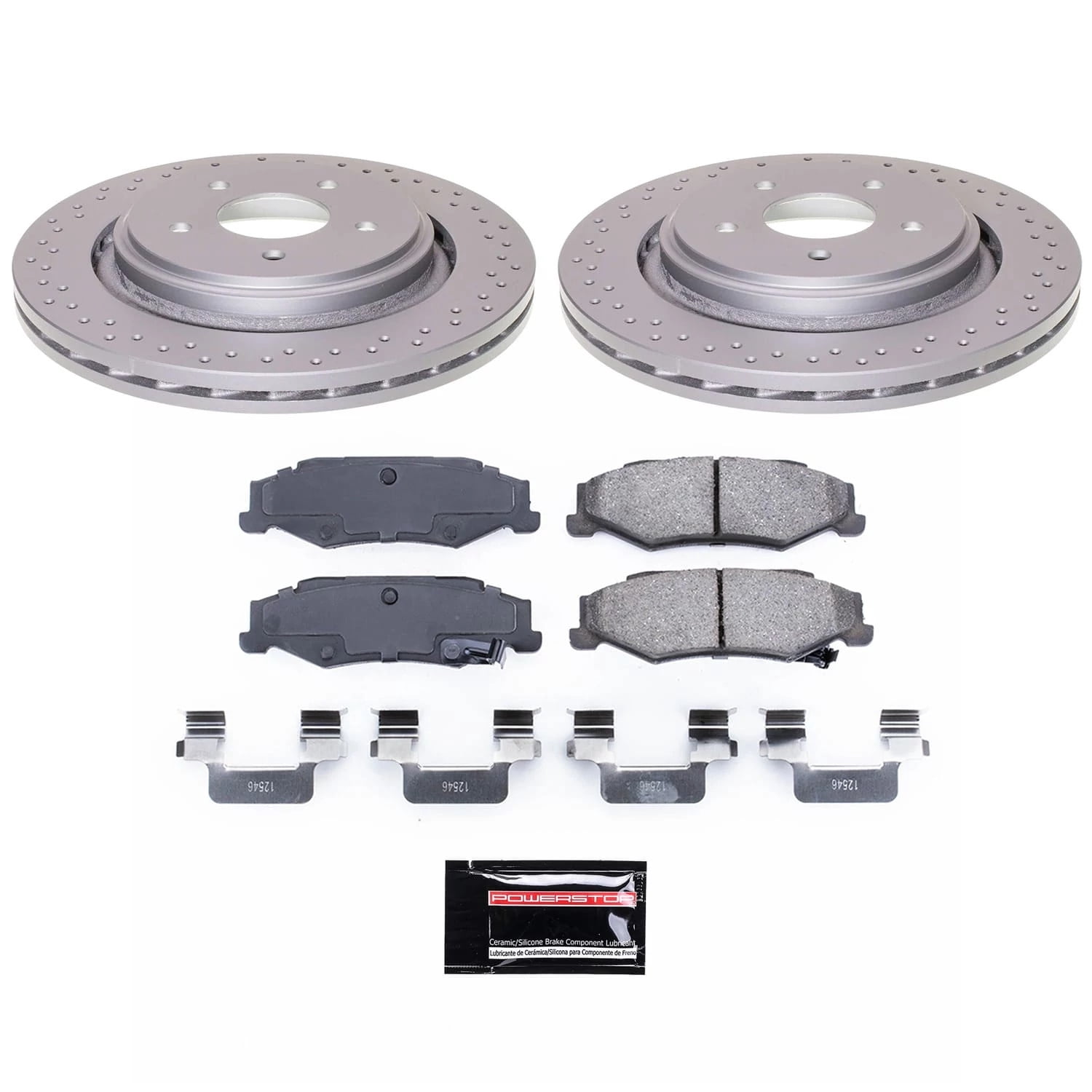 PowerStop Rear Geomet Coated Brake Rotor and Pad Kit Fits: CADILLAC CHEVROLET Select Models CRK5159